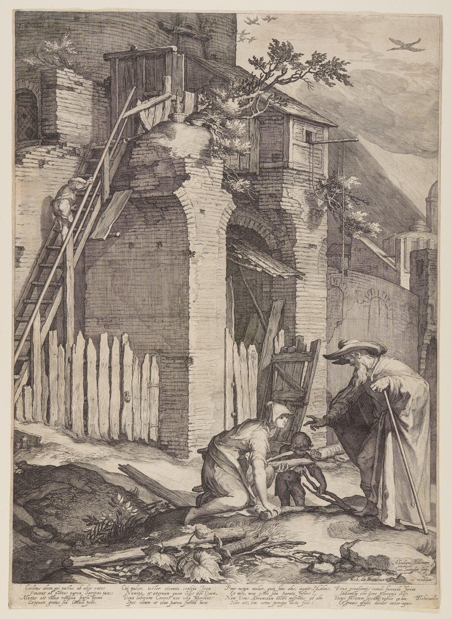 Le prophète Élie et la veuve Zarephath - Jan Saenredam