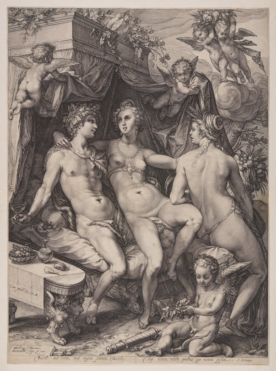 Sine Cerere et Baccho Friget Venus - Jan Saenredam