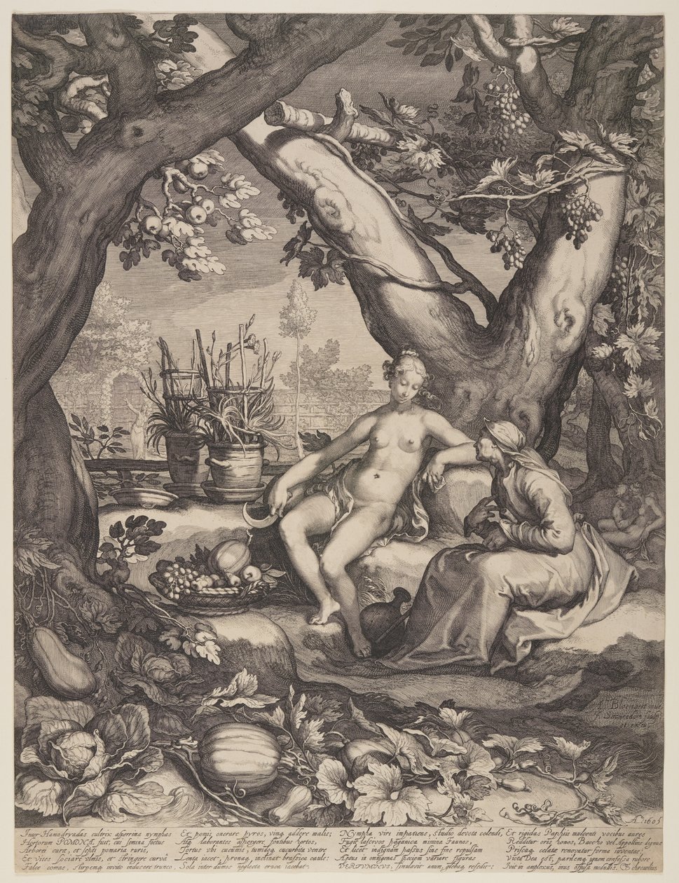 Vertumne et Pomone - Jan Saenredam