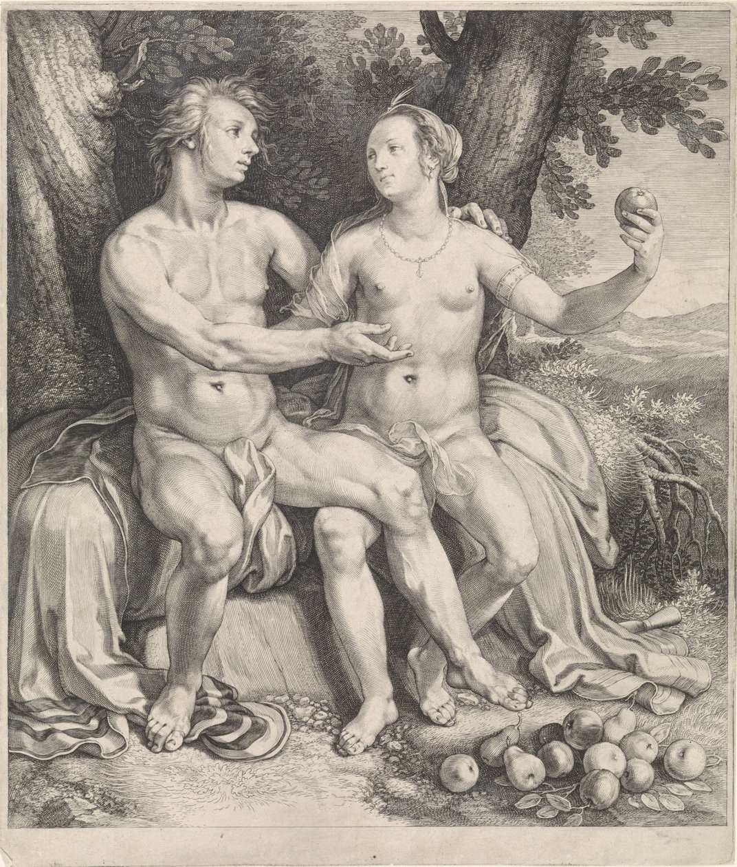 Vertumne et Pomone - Jan Saenredam