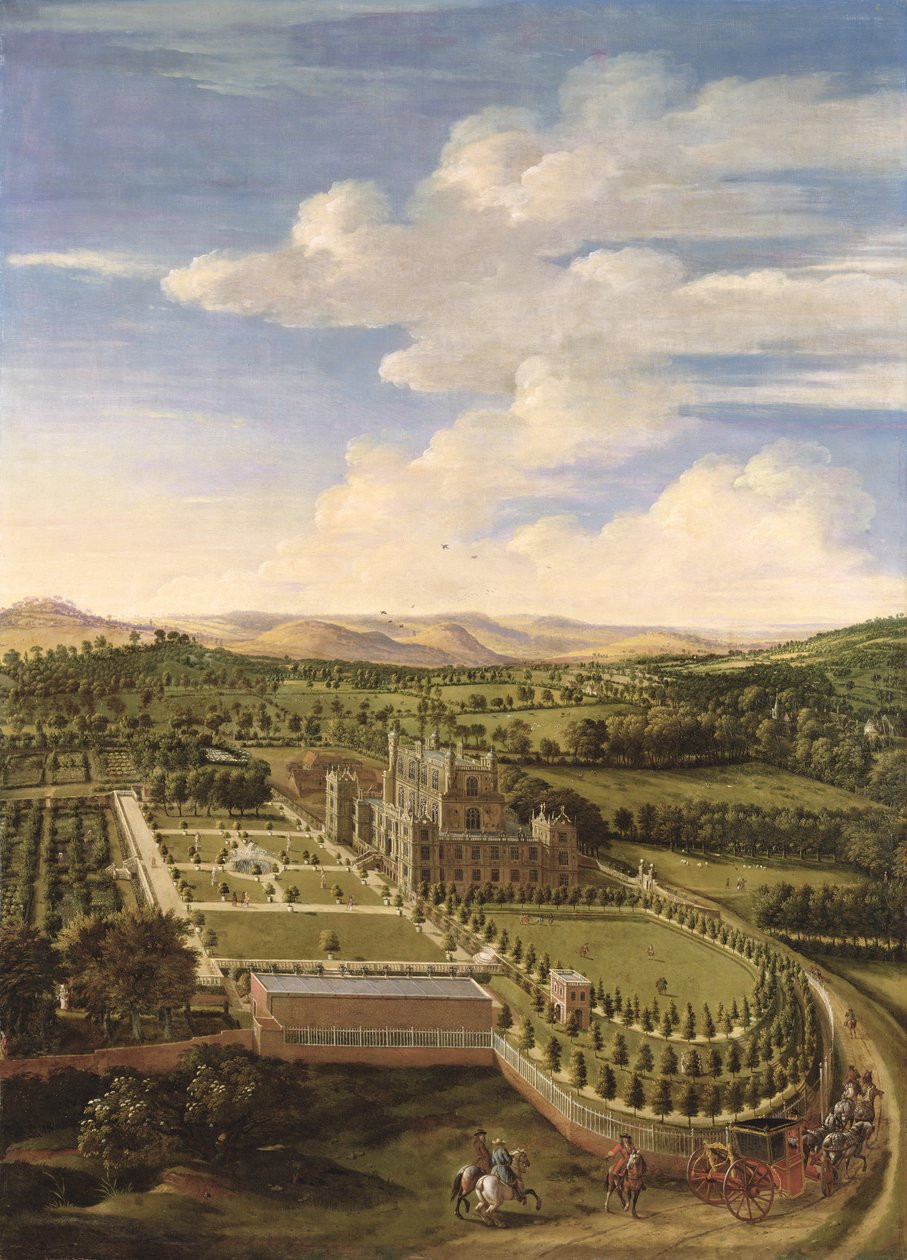 Wollaton Hall et parc, Nottingham, 1697 - Jan Siberechts