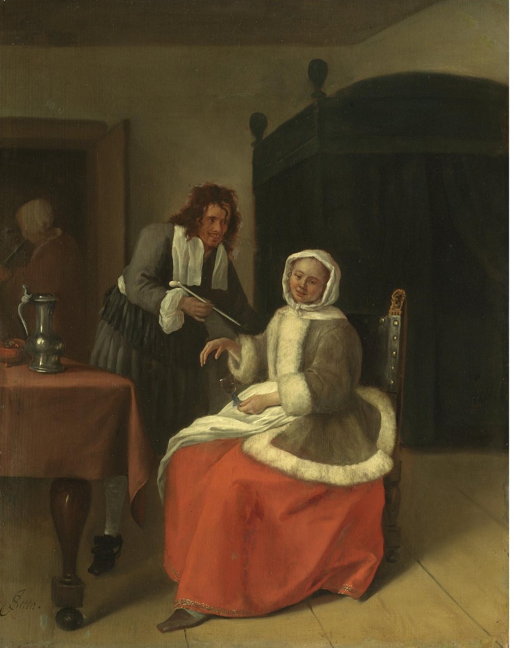 Les amoureux du vin - Jan Steen