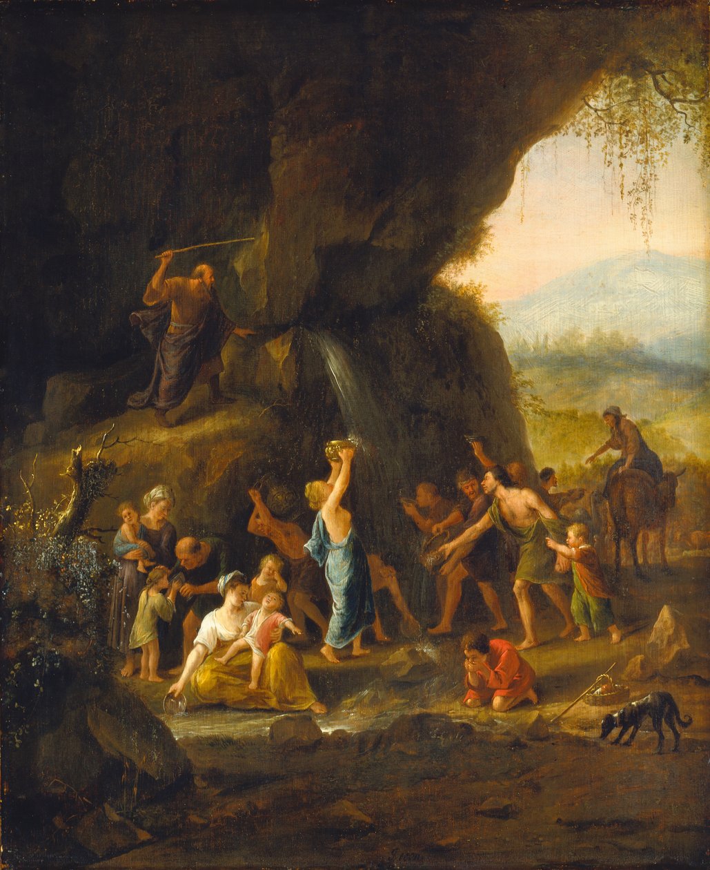 Moïse frappant le rocher - Jan Steen
