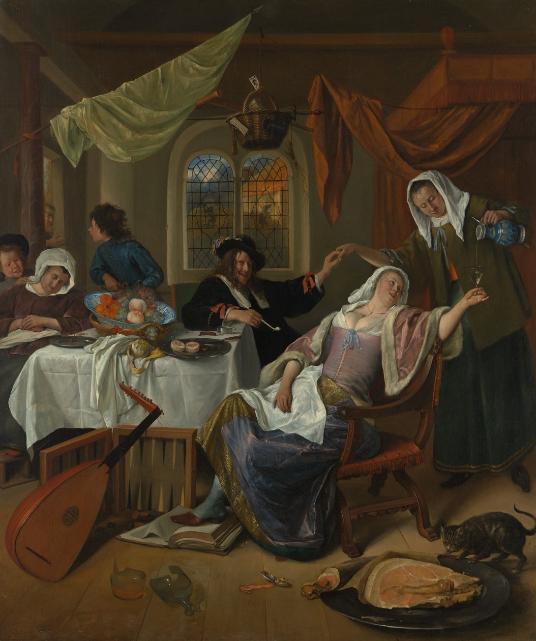 Le ménage dissolu, vers 1663-64 - Jan Havickszoon Steen