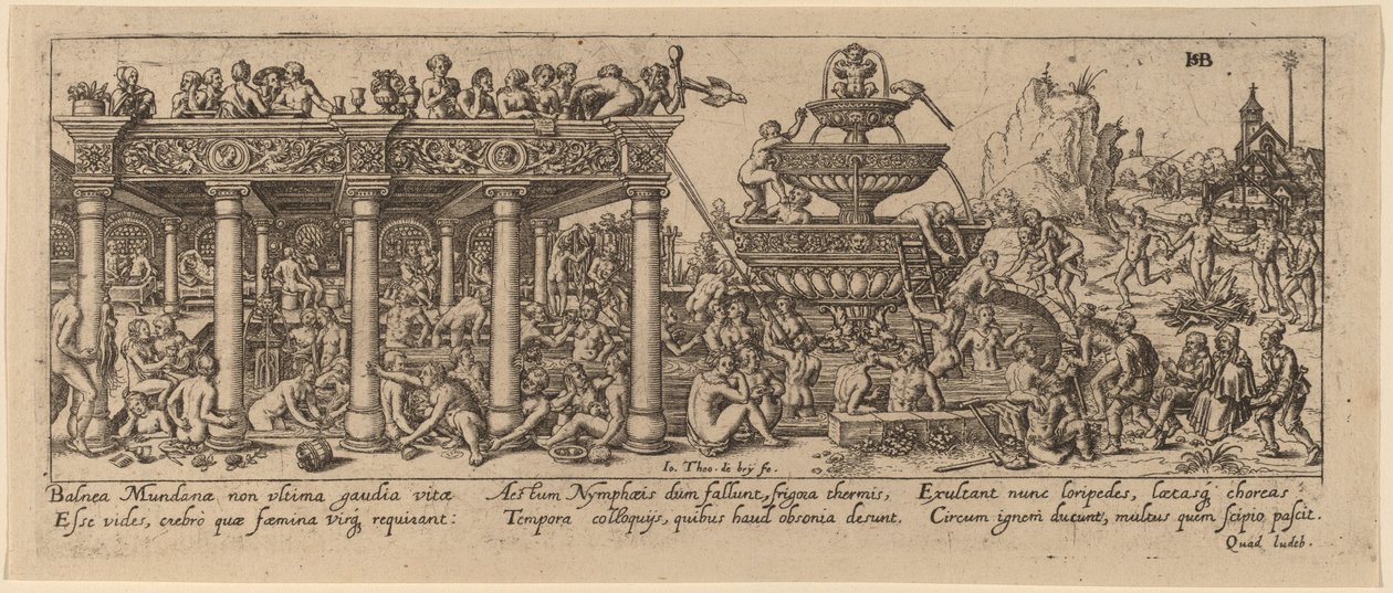 Fontaine de jouvence - Jan Theodor de Bry after Barthel Beham