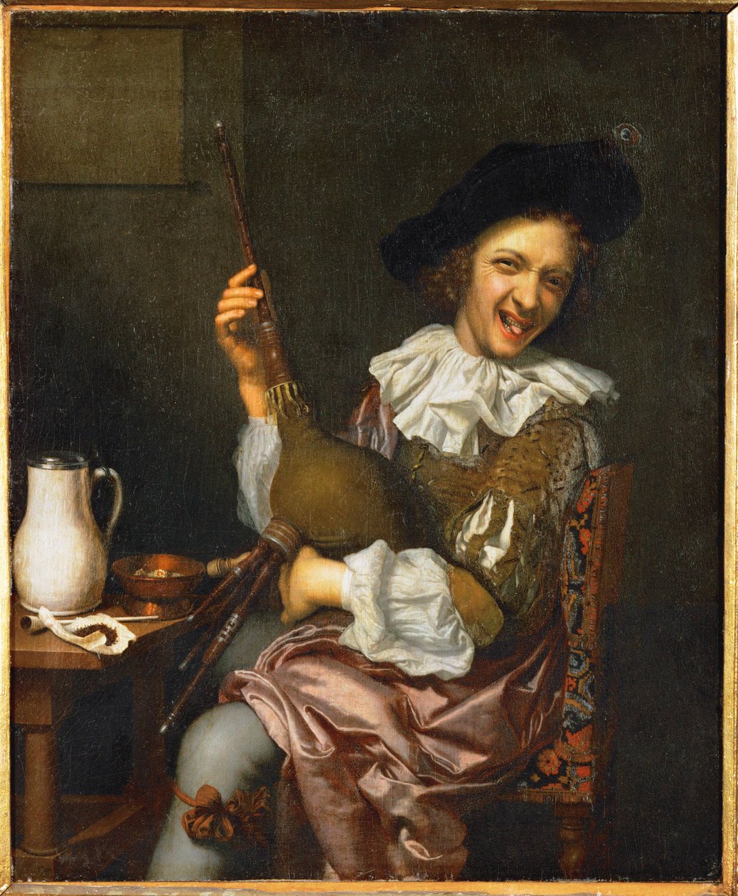 Le joueur de cornemuse (peinture) - Jan Tilius