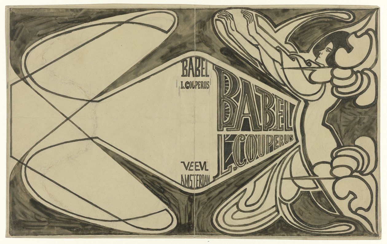 Conception de couverture pour : Louis Couperus, Babel, 1901 - Jan Toorop