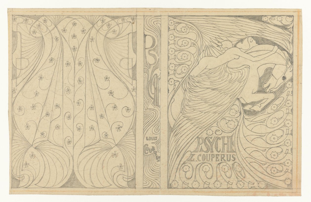 Conception de couverture pour Psyche de Louis Couperus - Jan Toorop