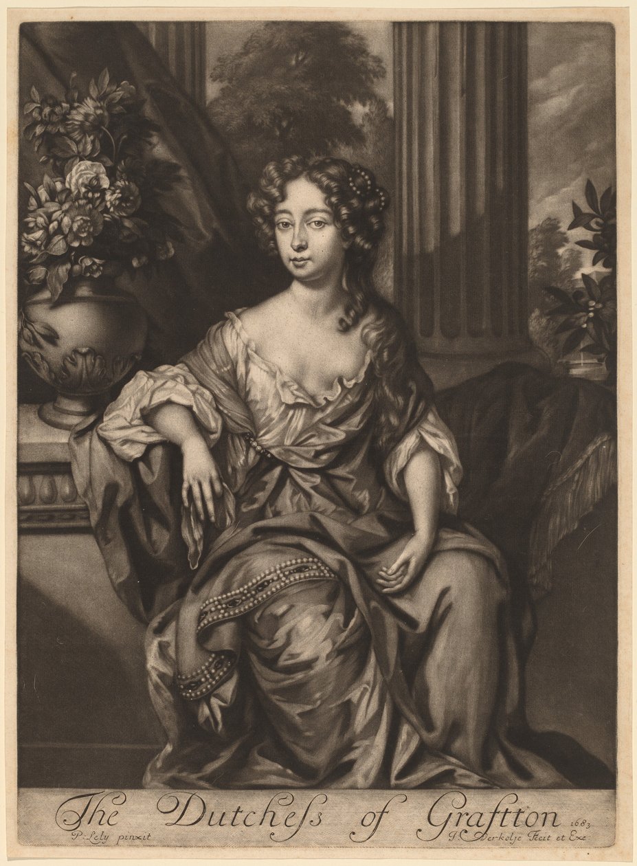 La Duchesse de Grafton - Jan Verkolje I after Sir Peter Lely