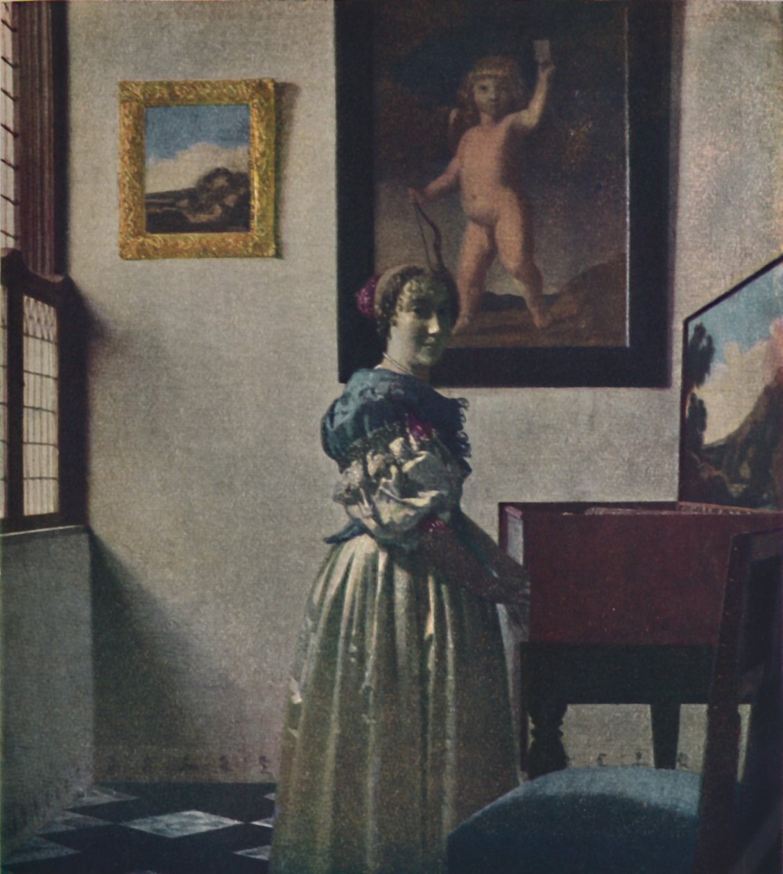 Une dame debout au virginal, vers 1670-1672, vers 1950 - Jan Vermeer van Delft