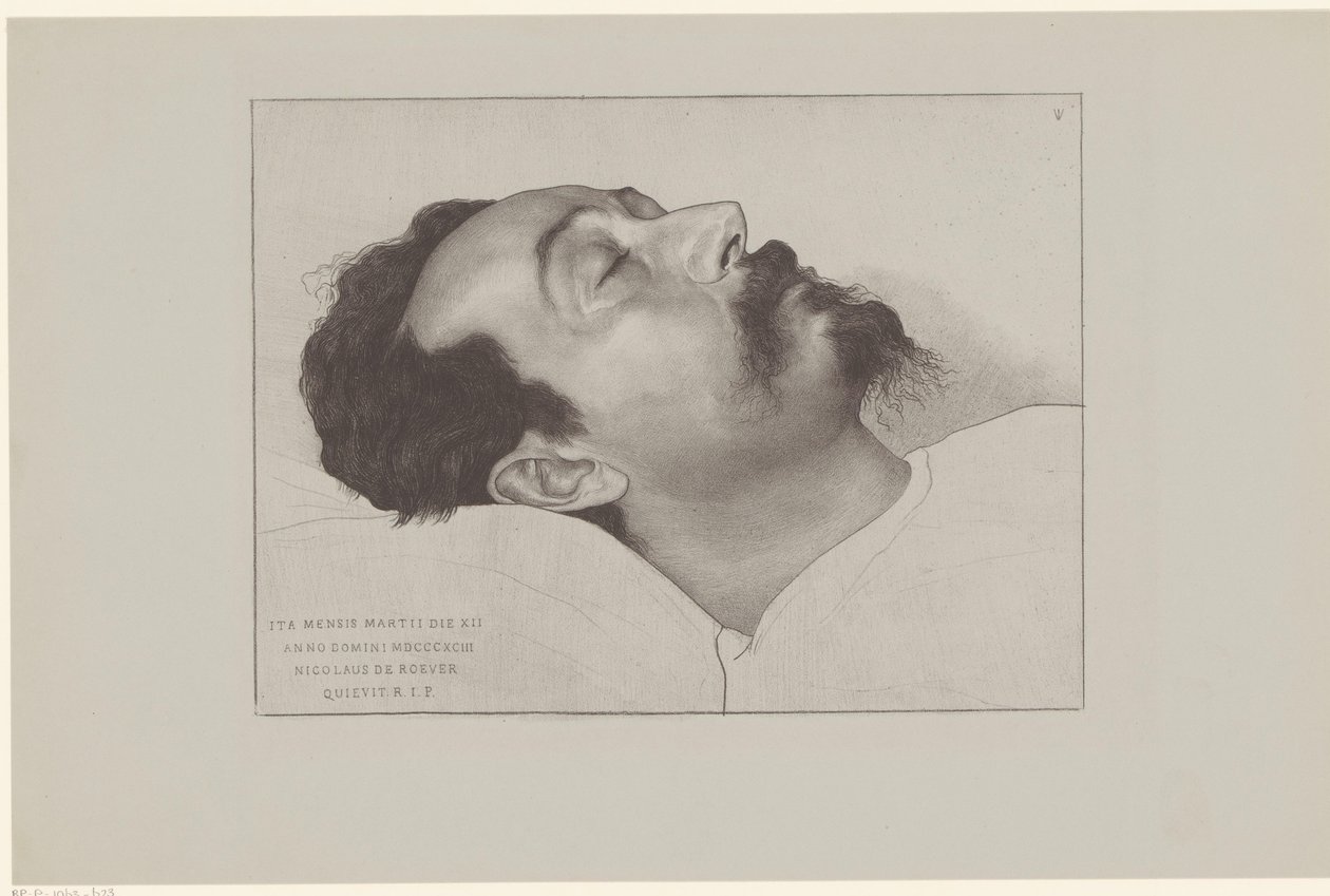 Nicolaas de Roever sur son lit de mort - Jan Veth