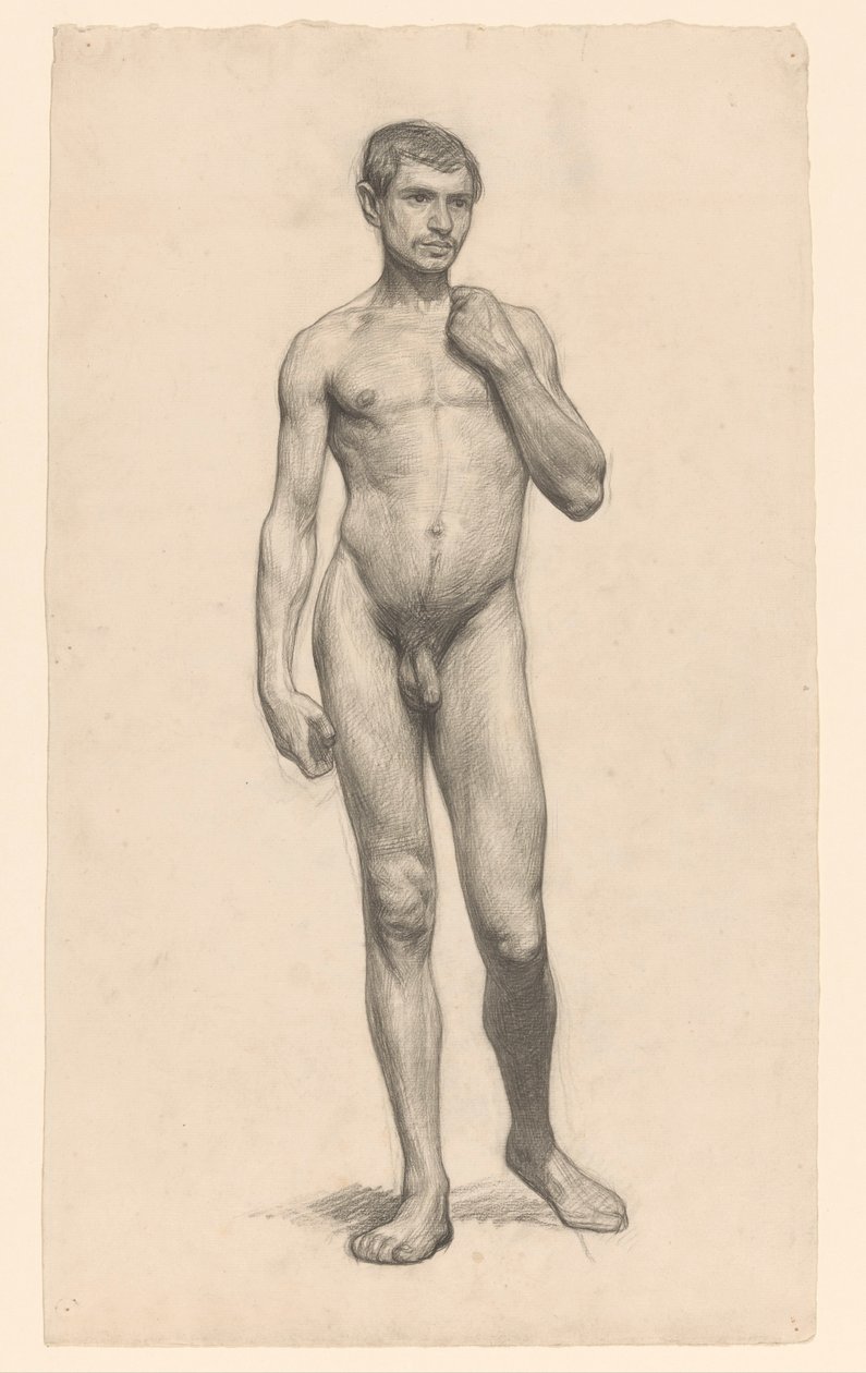 Homme nu debout, vu de face - Jan Veth
