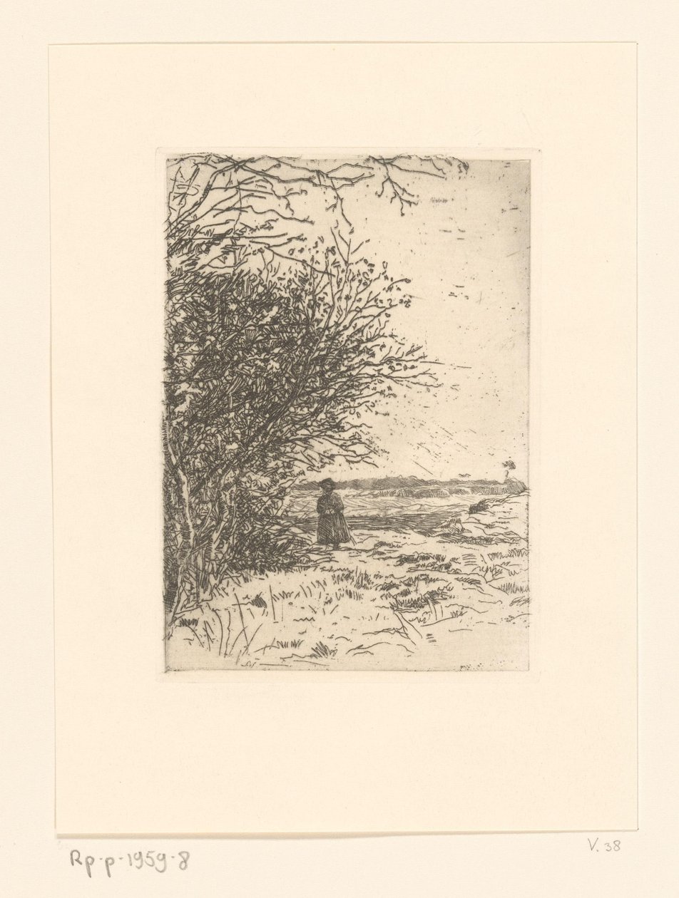 Femme dans un paysage - Jan Veth