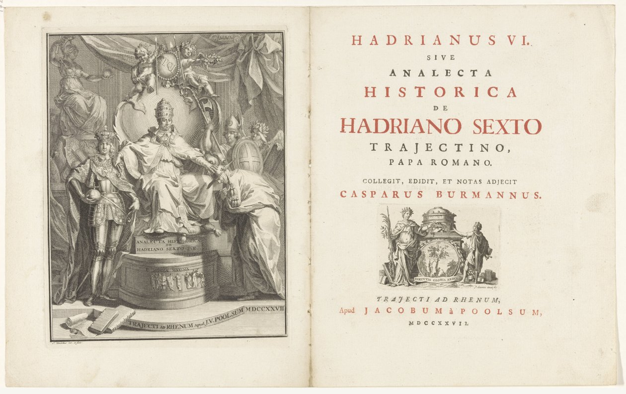 Pape Adrien VI trônant - Jan Wandelaar