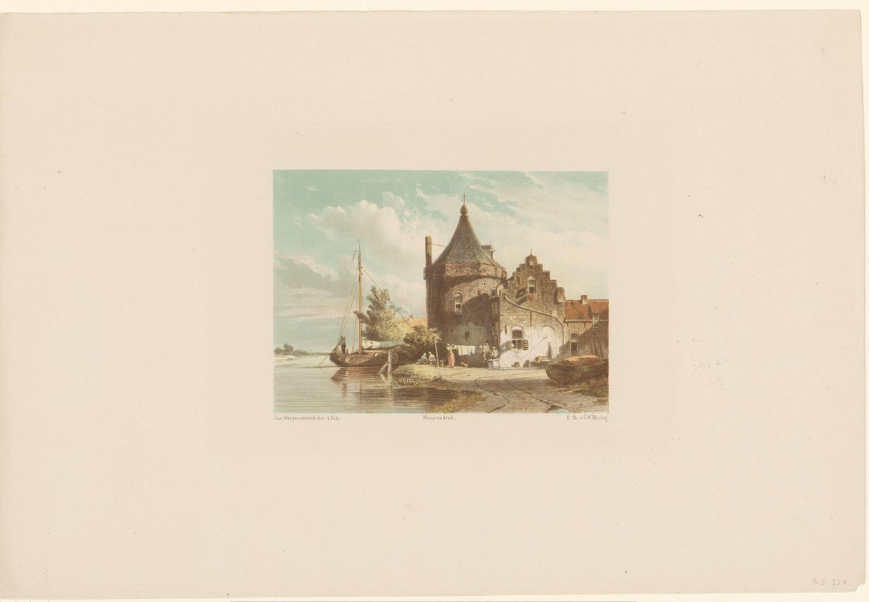 Vue de la tour de guet à Culemborg - Jan Weissenbruch