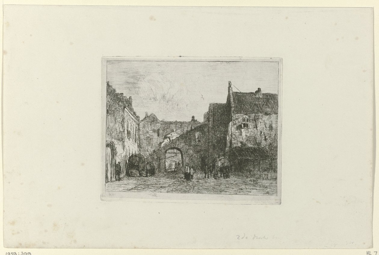 Vue sur le Binnenhof - Jan Weissenbruch