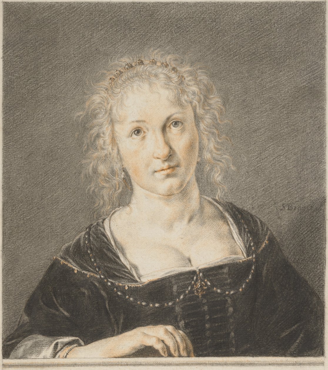 Jeune femme à une balustrade - Jan de Bray