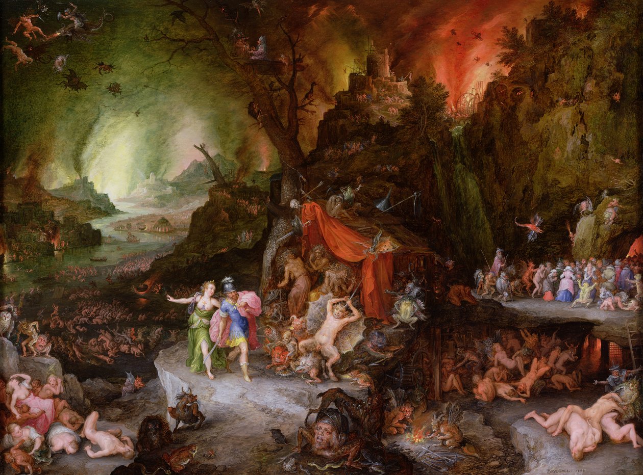 Énée et la Sibylle dans les Enfers - Jan the Elder Brueghel