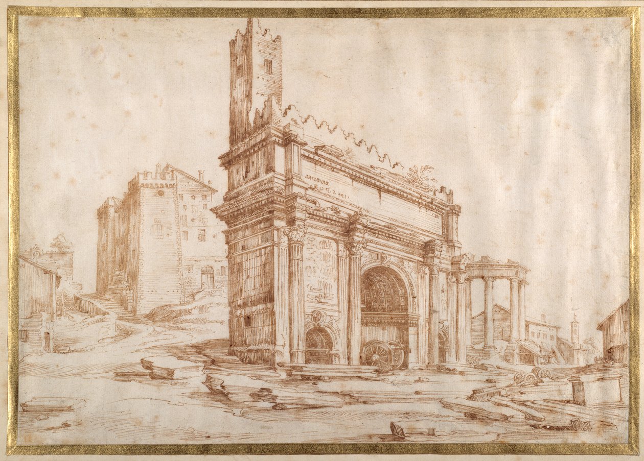 L'Arc de Septime Sévère, Rome | Jan the Elder Brueghel