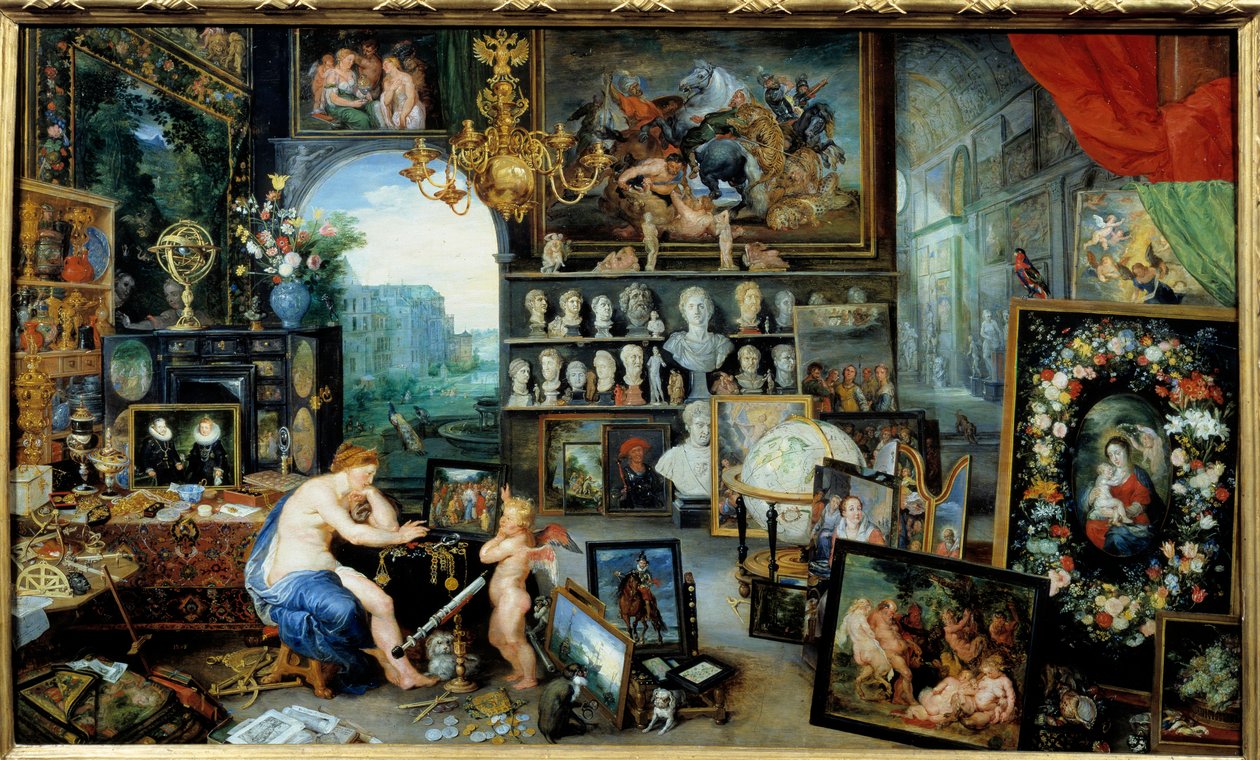 La vue. Allégorie des cinq sens, peinture par Jan I Brueghel dit de Velours (1568-1625) - Jan the Elder Brueghel
