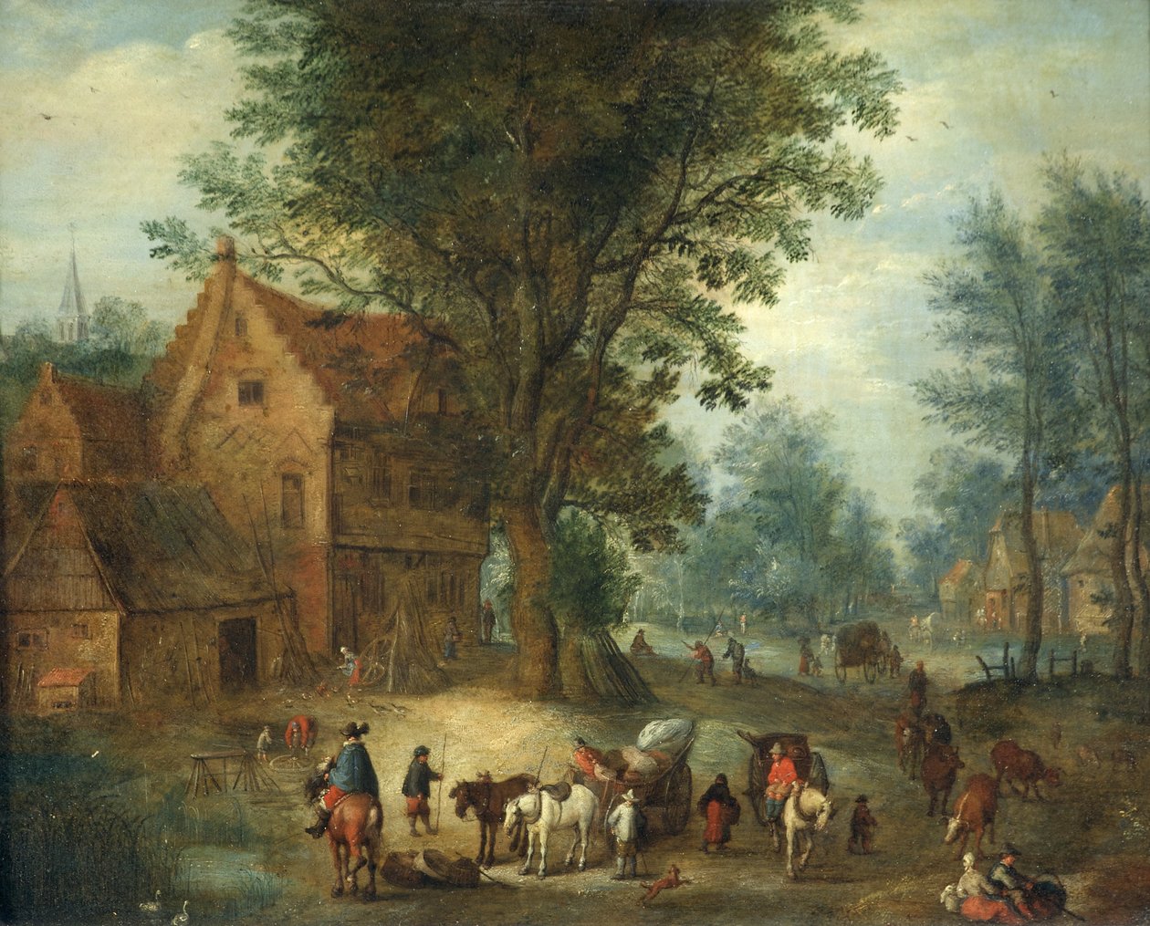 Scène de village, c.1640-60 - Jan the Elder Brueghel