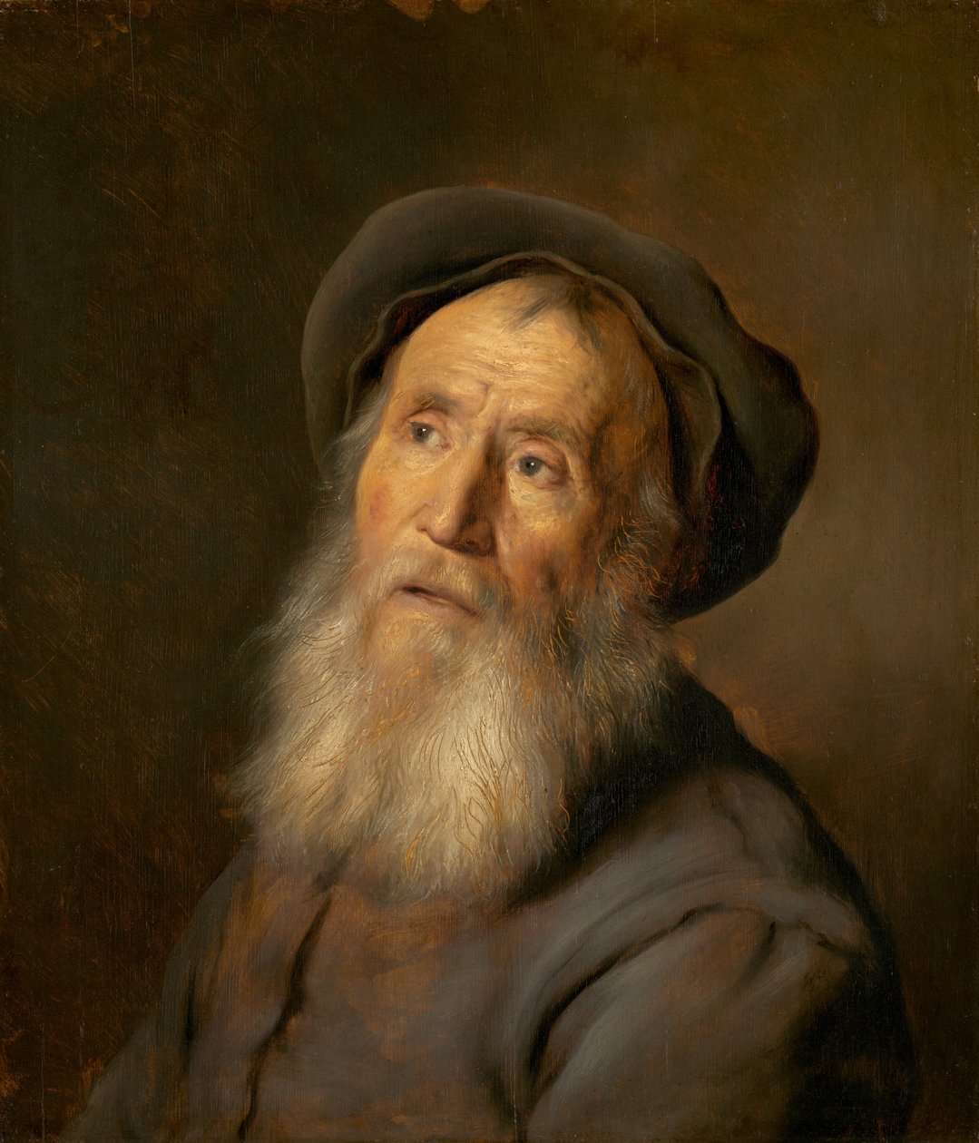 Homme barbu à béret, vers 1630 (huile sur panneau) - Jan the Elder Lievens