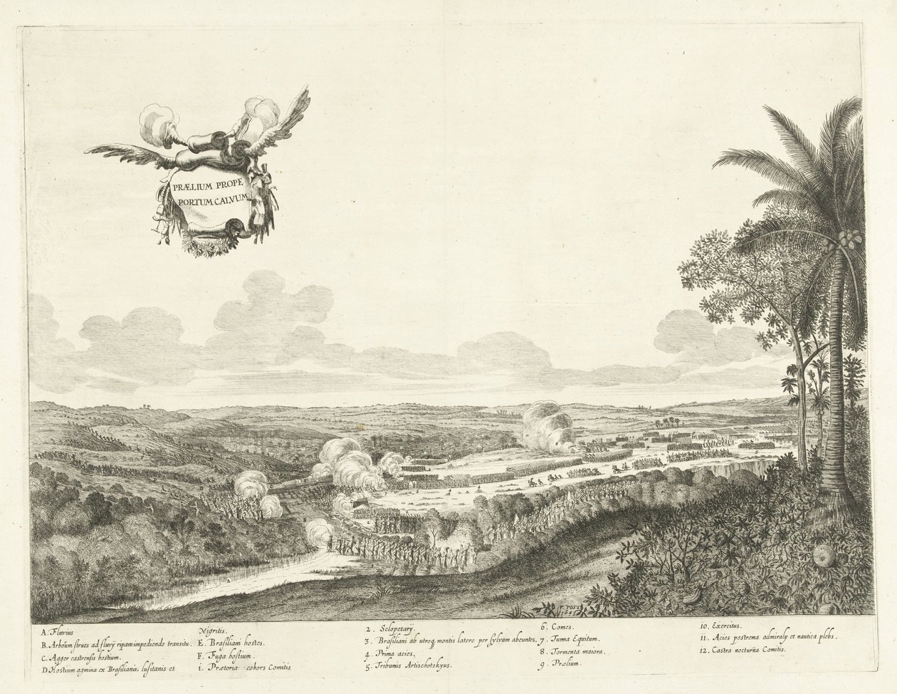 Combats à Porto Calvo, 1637 (Praelium prope Portum Calvum) - Jan van Brosterhuyzen