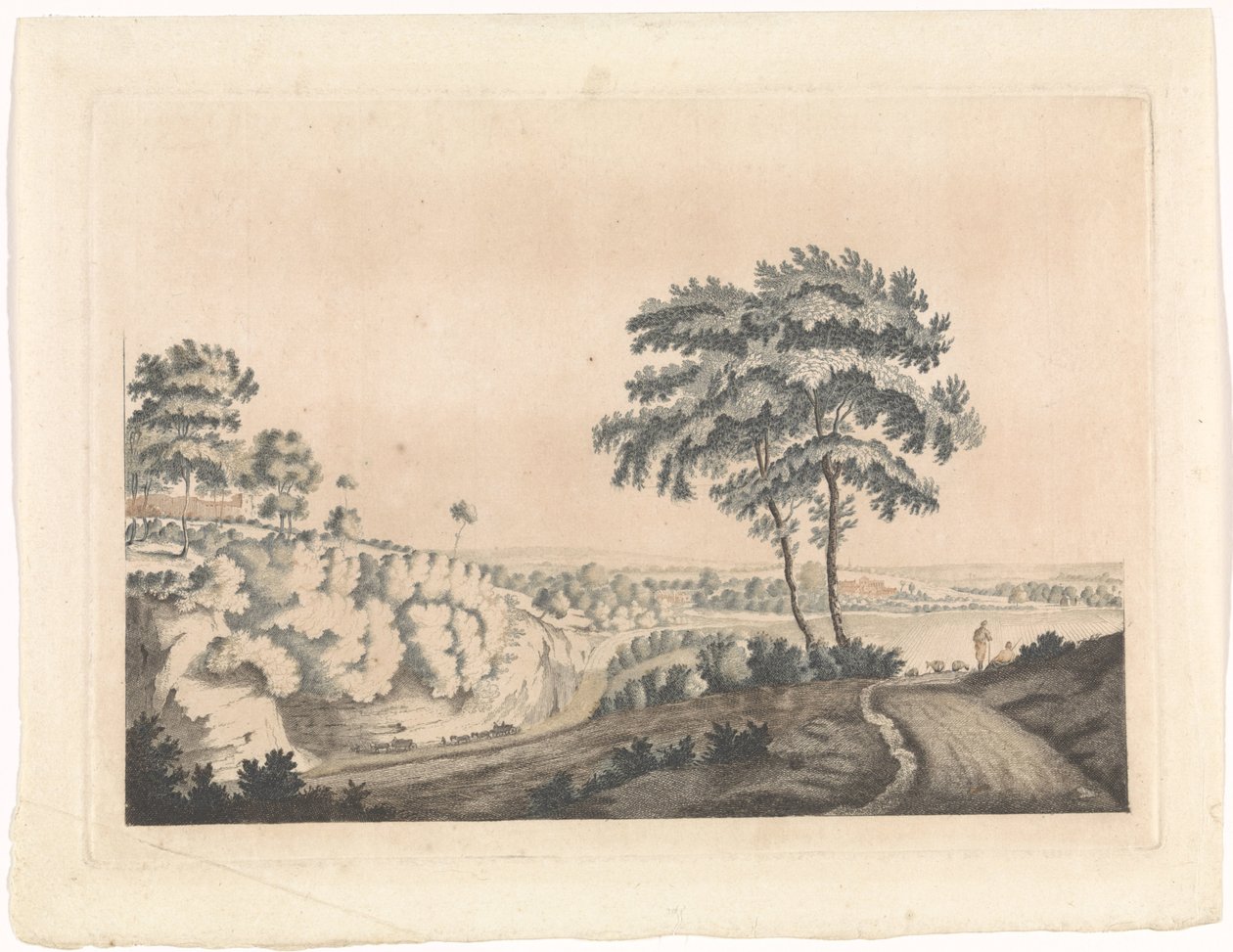Paysage avec un château sur une colline - Jan van Call (I) (possibly)