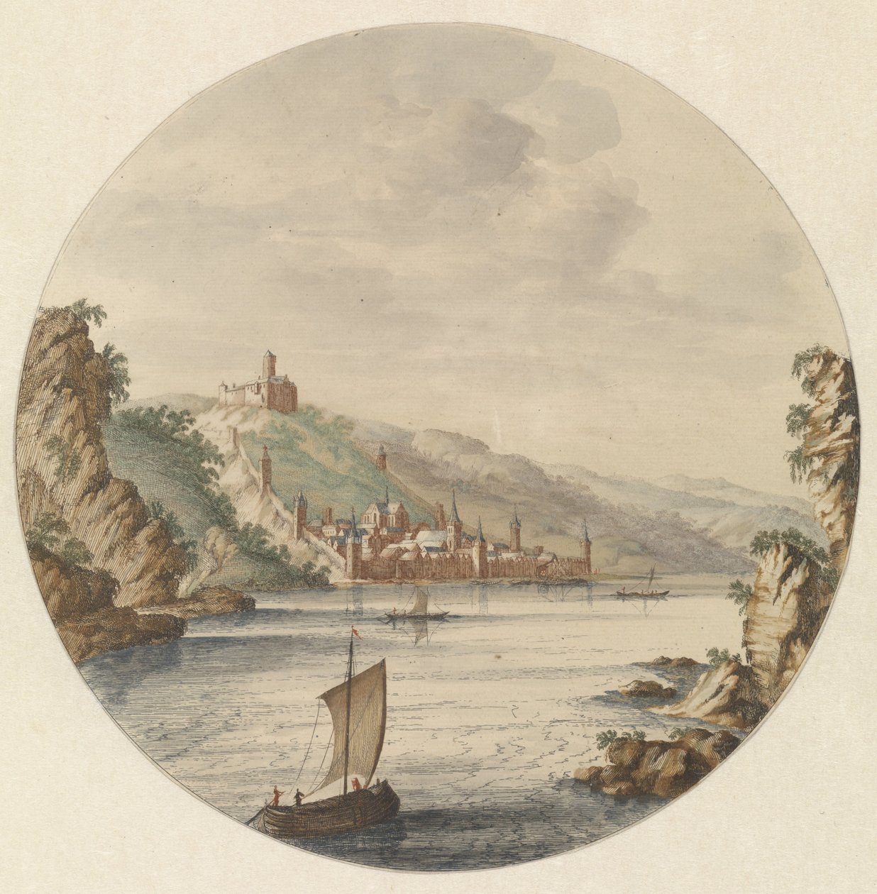 Vue de la ville de Bacharach - Jan van Call (I)