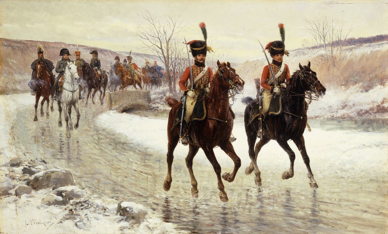 Napoléon et son escorte - Jan van Chelminski