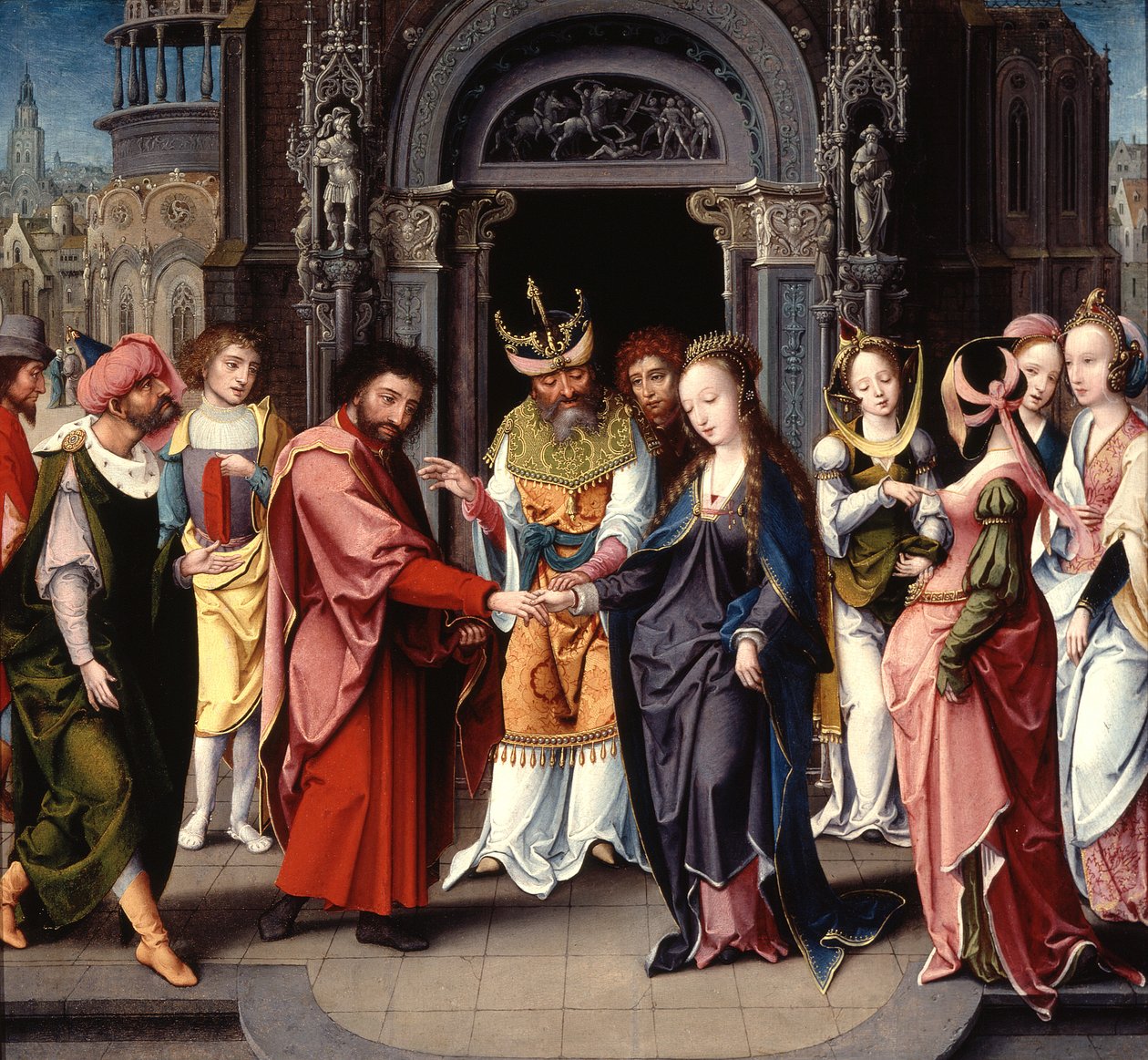 Le mariage de la Vierge - Jan van Dornicke