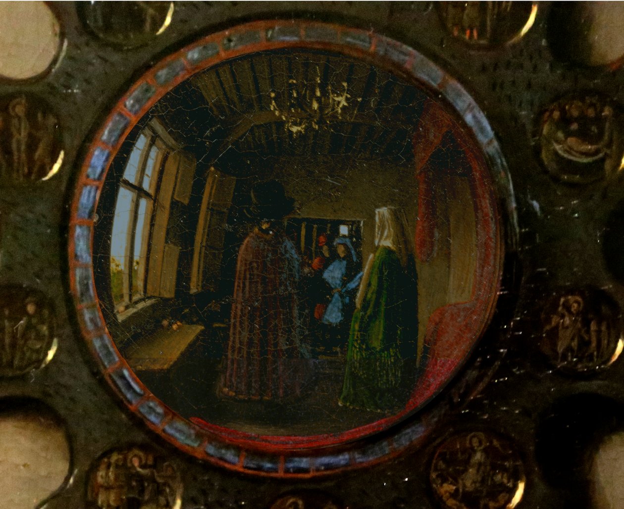 Détail du Portrait de Giovanni Arnolfini et de sa femme - Jan van Eyck