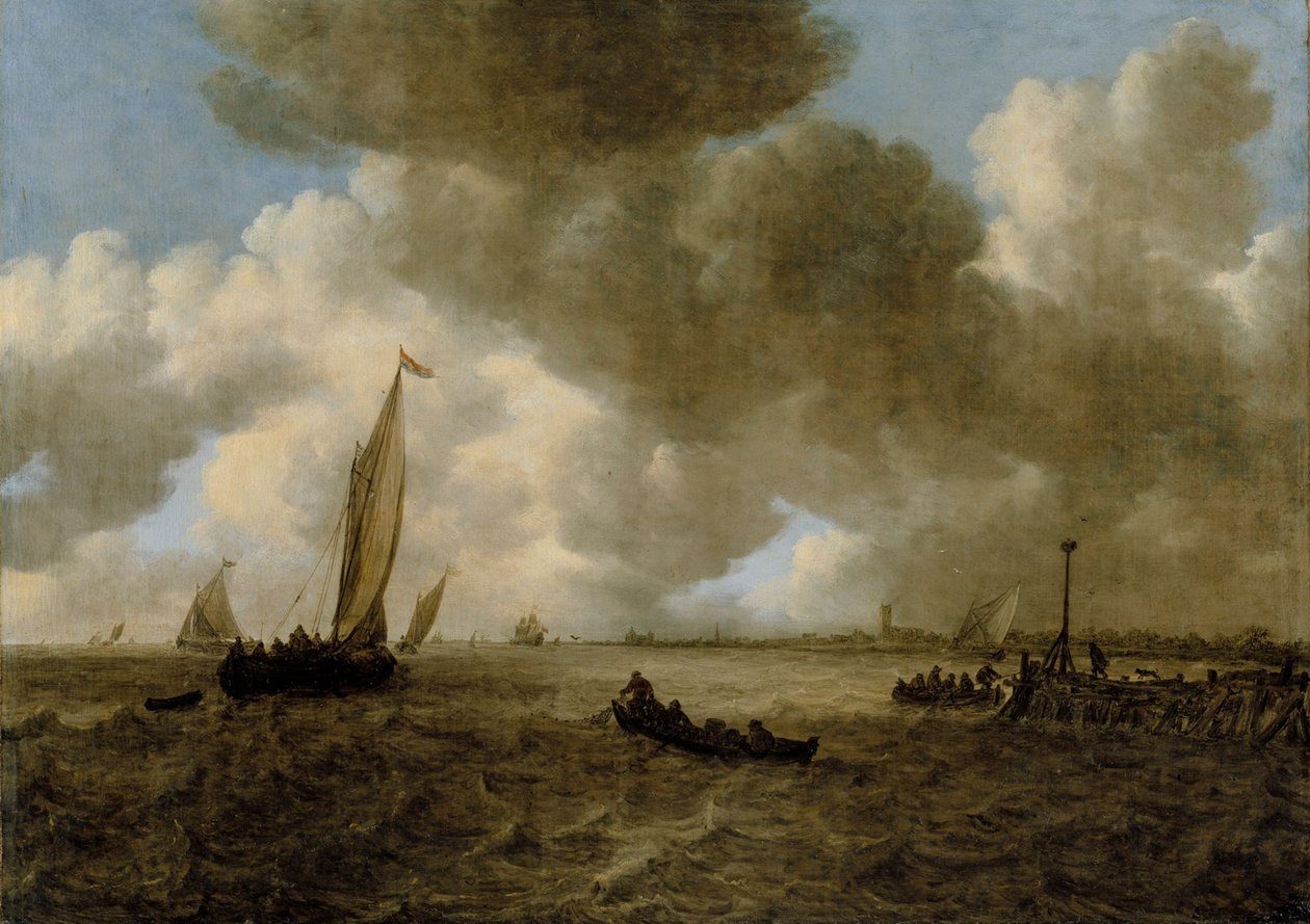 Un paysage marin orageux - Jan van Goyen