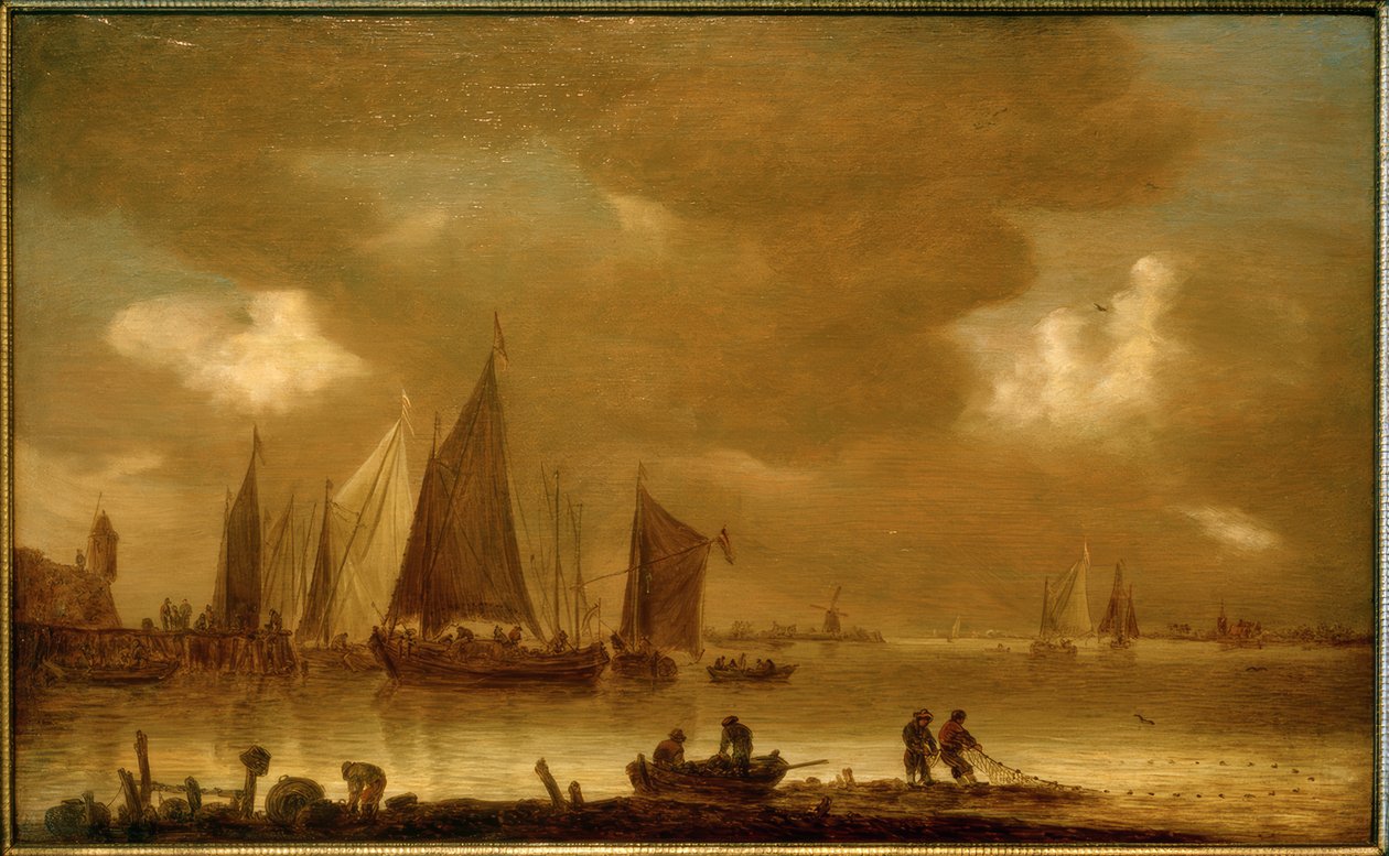 Retour de la pêche au crépuscule - Jan van Goyen