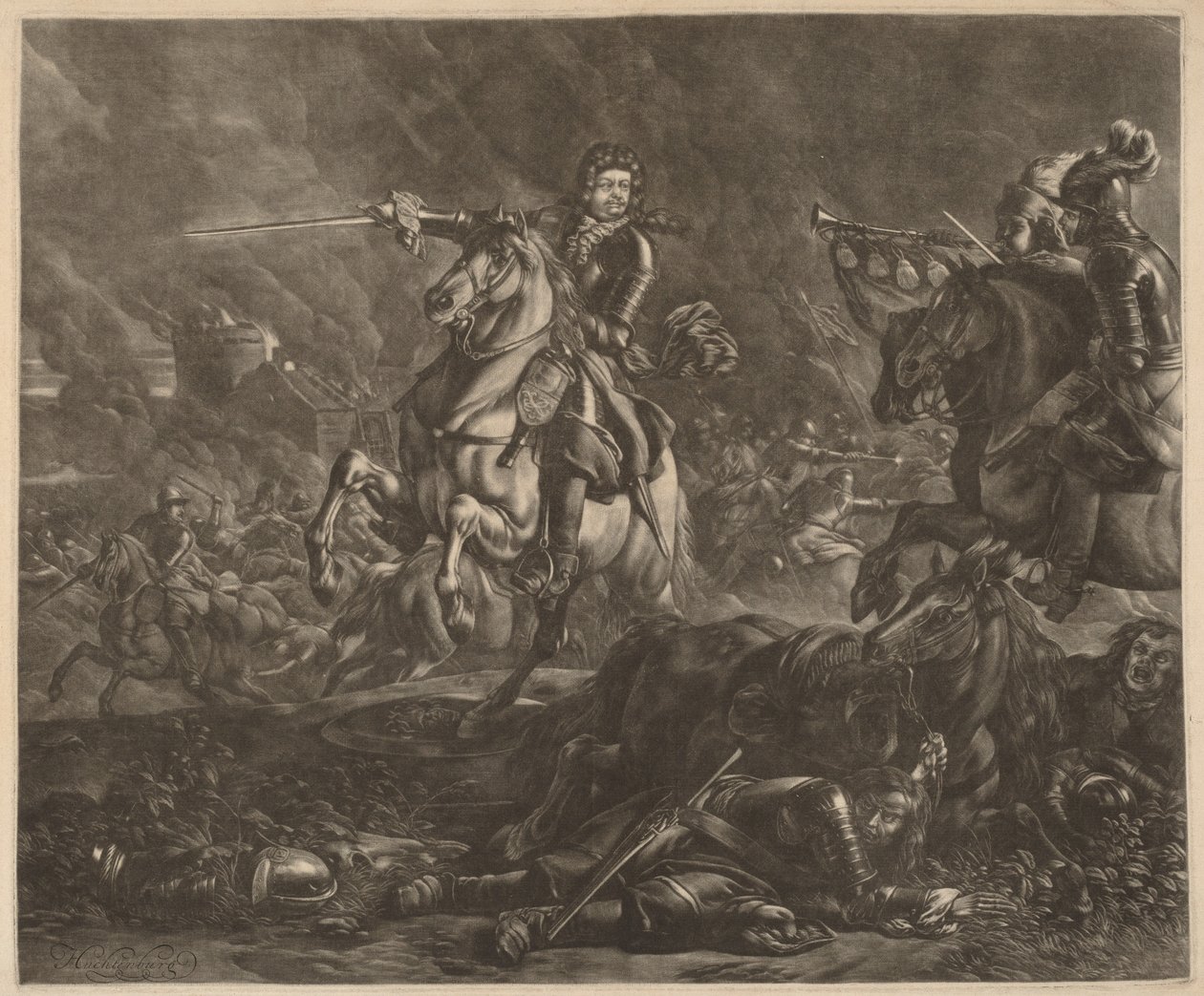 Un général à cheval (Charles de Lorraine) - Jan van Huchtenburgh