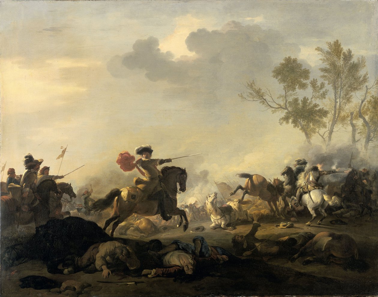 Attaque de la cavalerie - Jan van Huchtenburgh