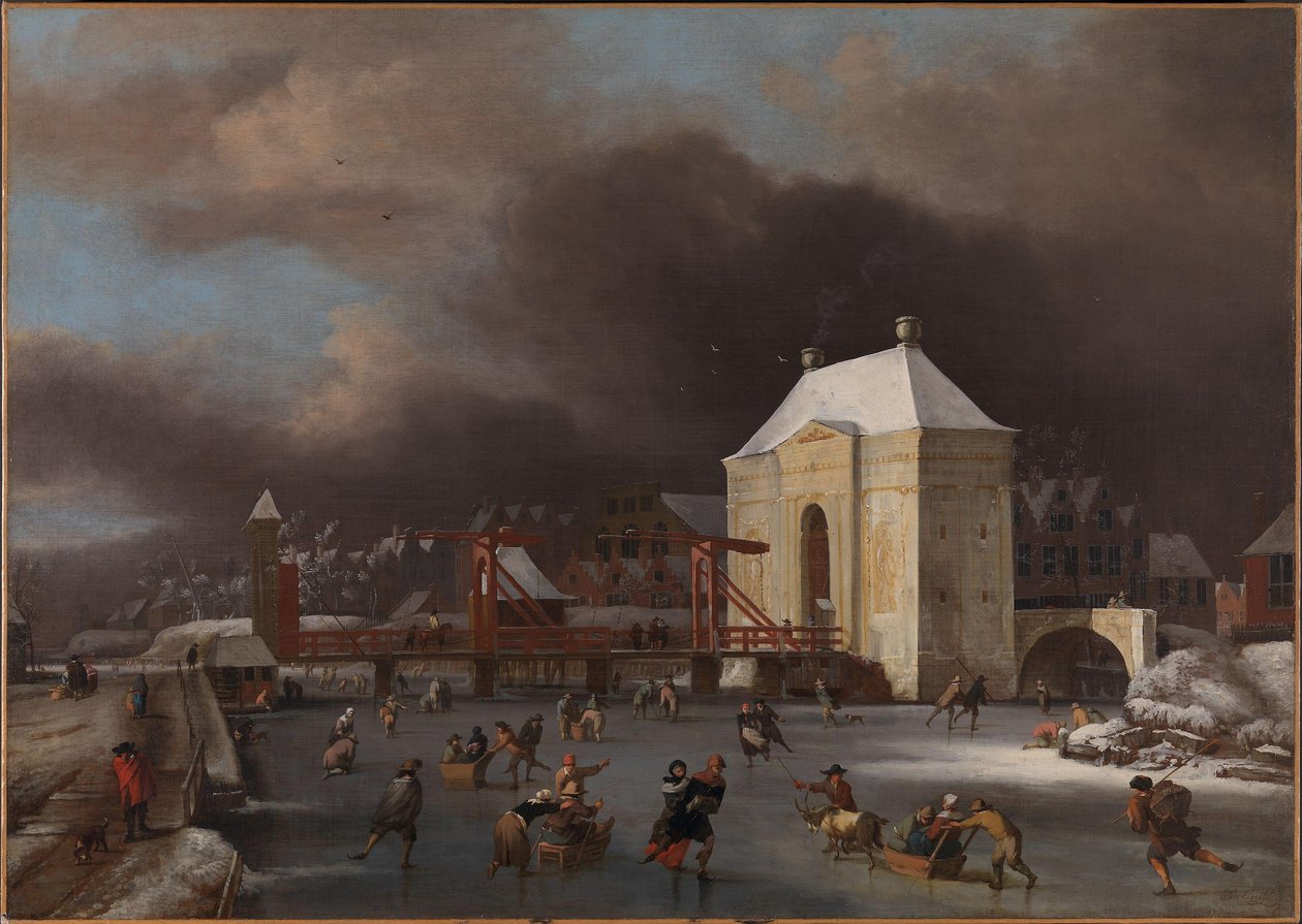 Vue de Heiligewegspoort à Amsterdam, vers 1660-80 - Jan van III Kessel