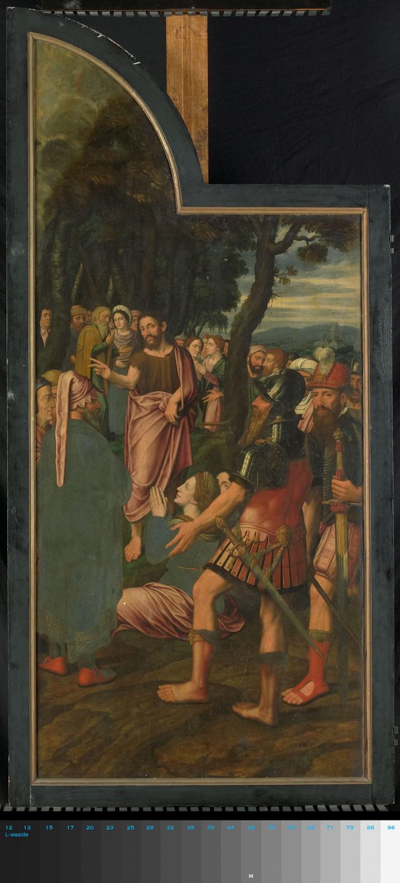 Triptyque avec scènes de la vie de saint Jean-Baptiste, panneau gauche - Jan van II Coninxloo