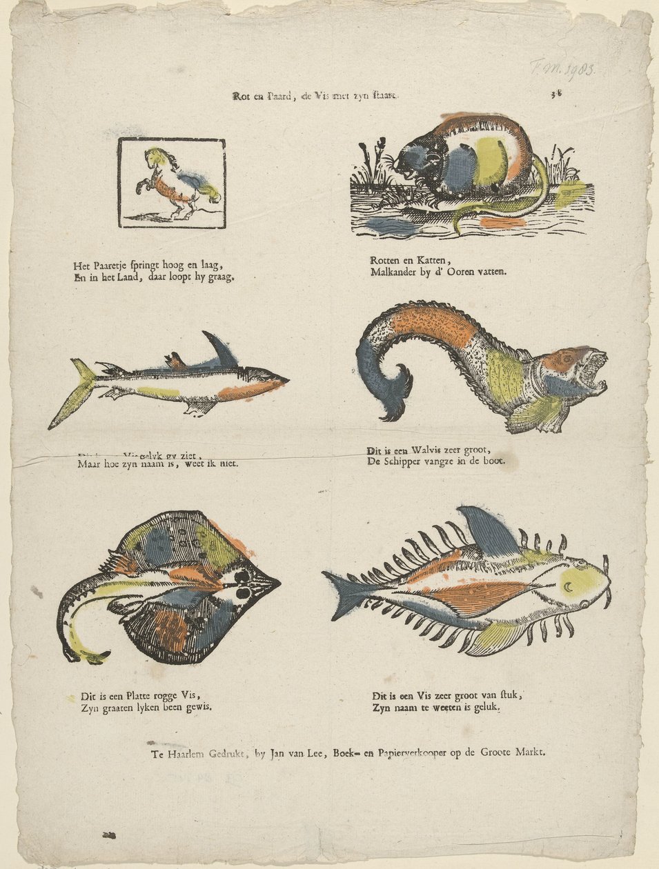 Rot et Paard, le poisson avec sa queue - Jan van Lee