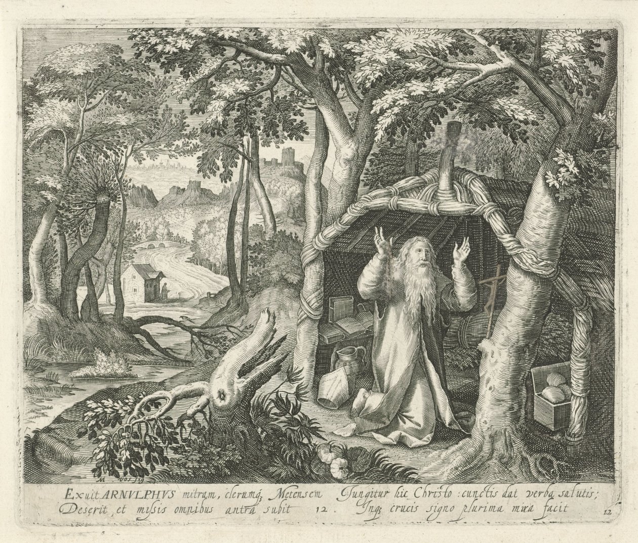 Saint Arnulphus de Metz en ermite - Jan van Londerseel