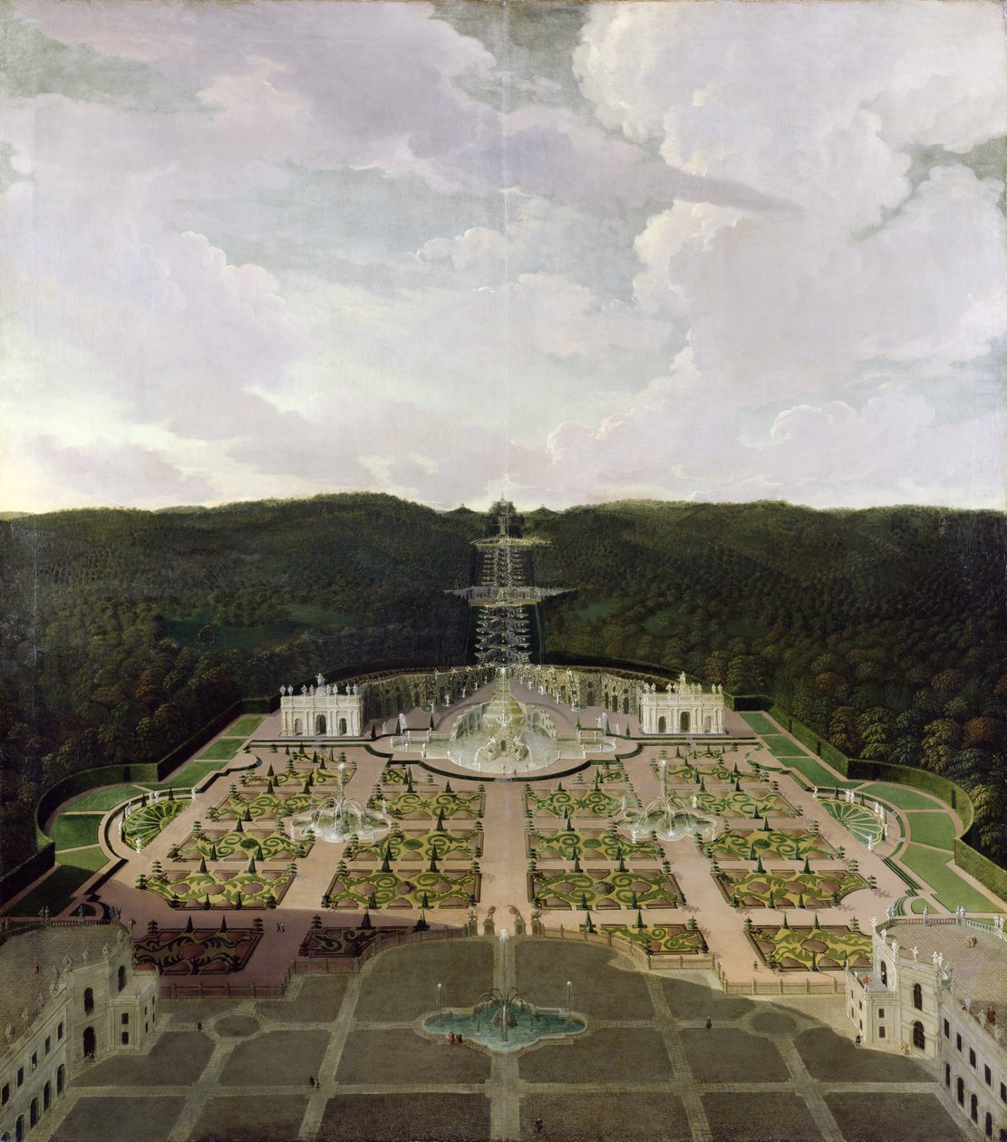 Vue du Jardin et de la Grotte au Pied des Chutes d