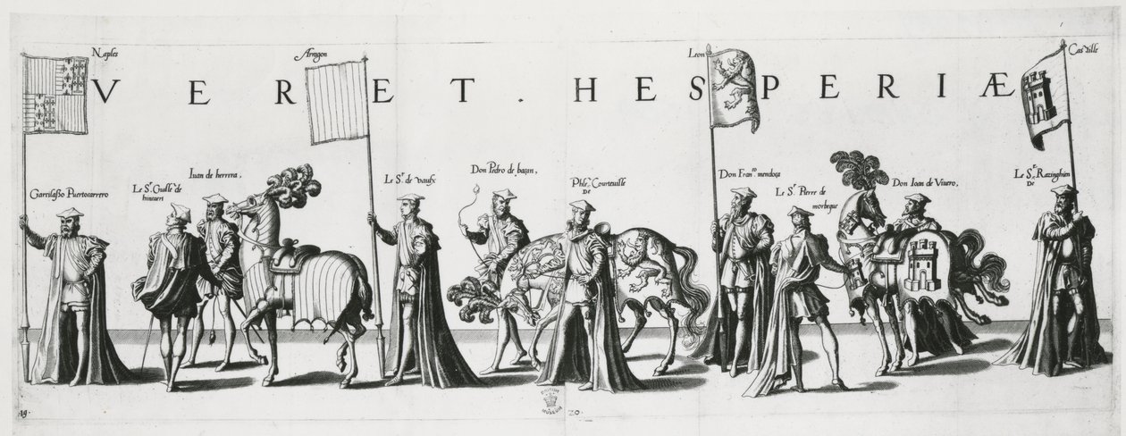 Armes de Castille et de Léon au cortège funèbre de l