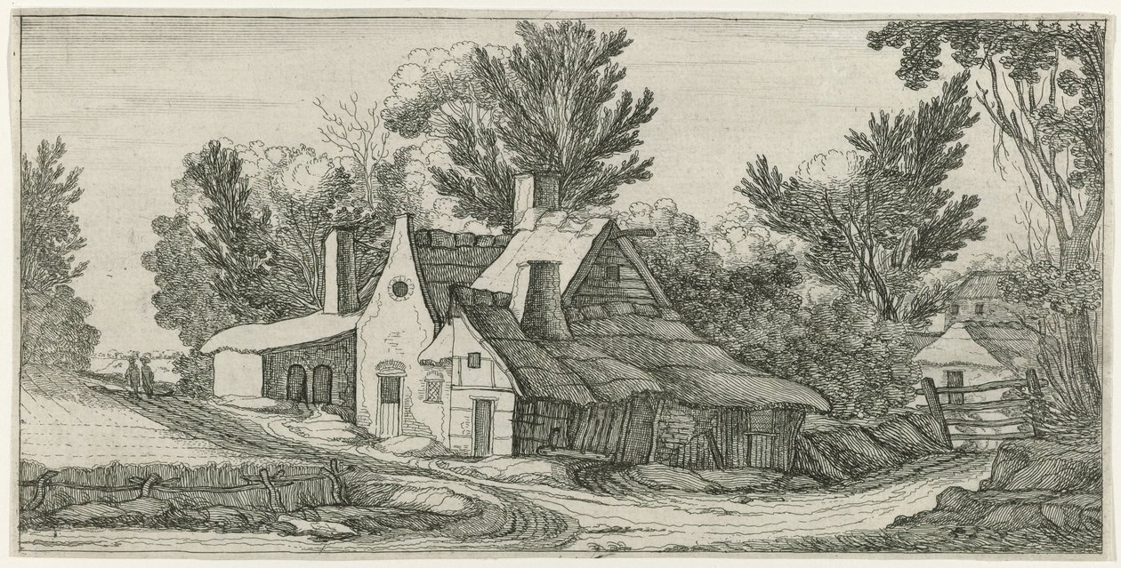 Paysage avec fermes - Jan van de Velde (II) (manner of)
