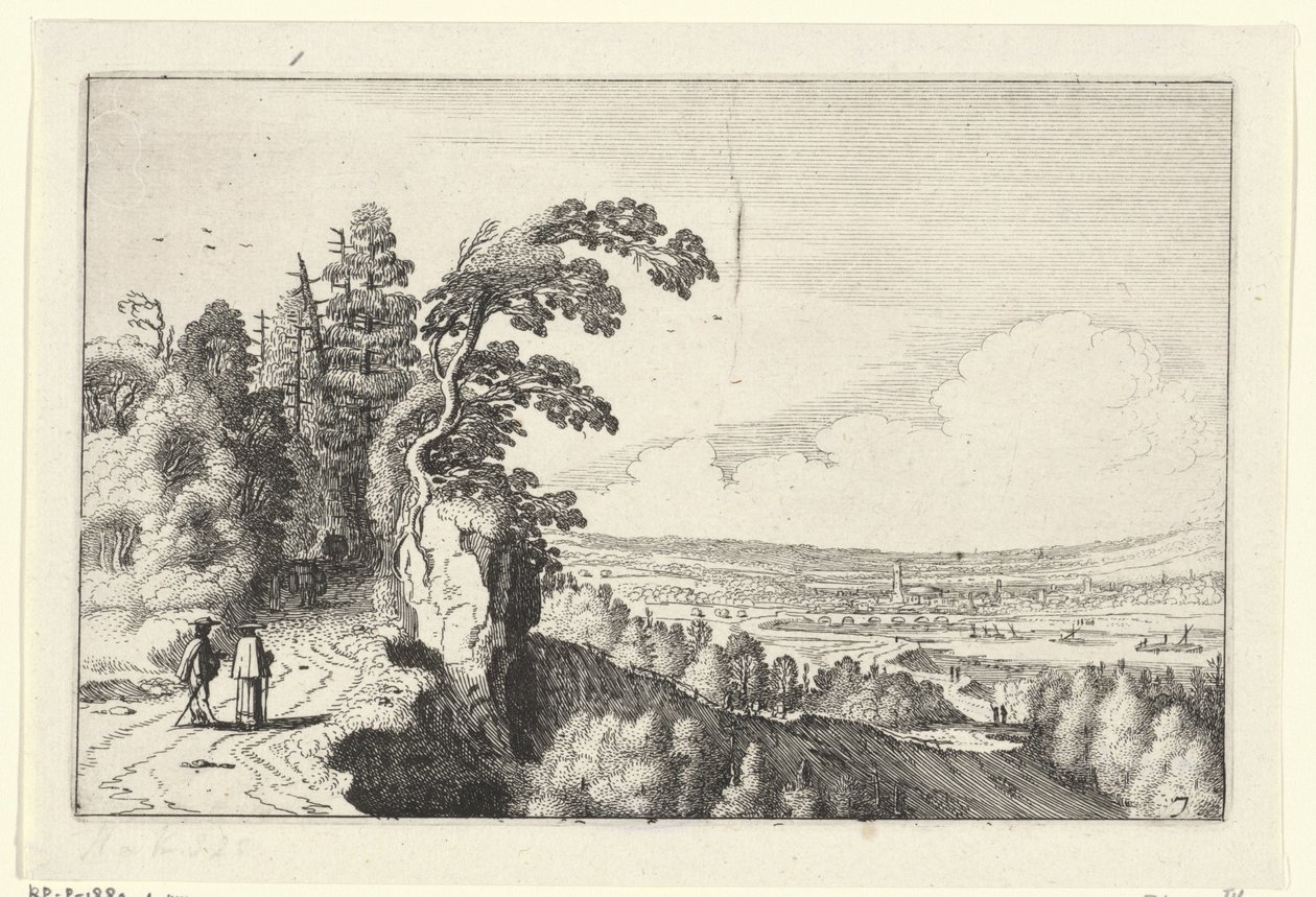 Vue sur une vallée (Landschappen, Amenissimae aliquot requculae) - Jan van de Velde (II)