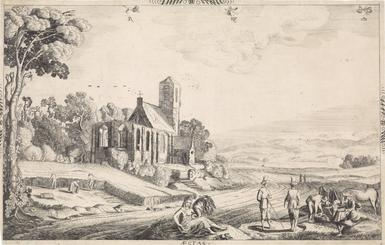 Paysage avec moisson - Jan van de Velde (II)