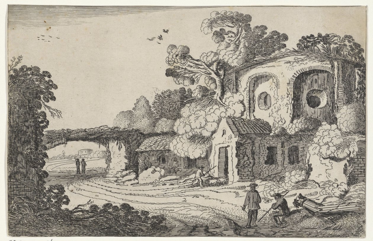 Paysage avec vieux château - Jan van de Velde (II)