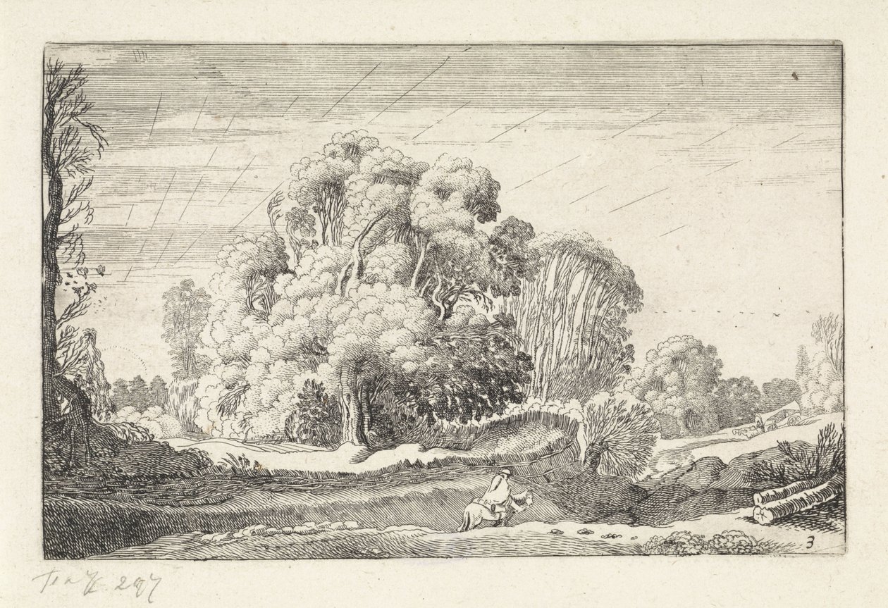 Cavalier dans un paysage au lever du soleil - Jan van de Velde (II)