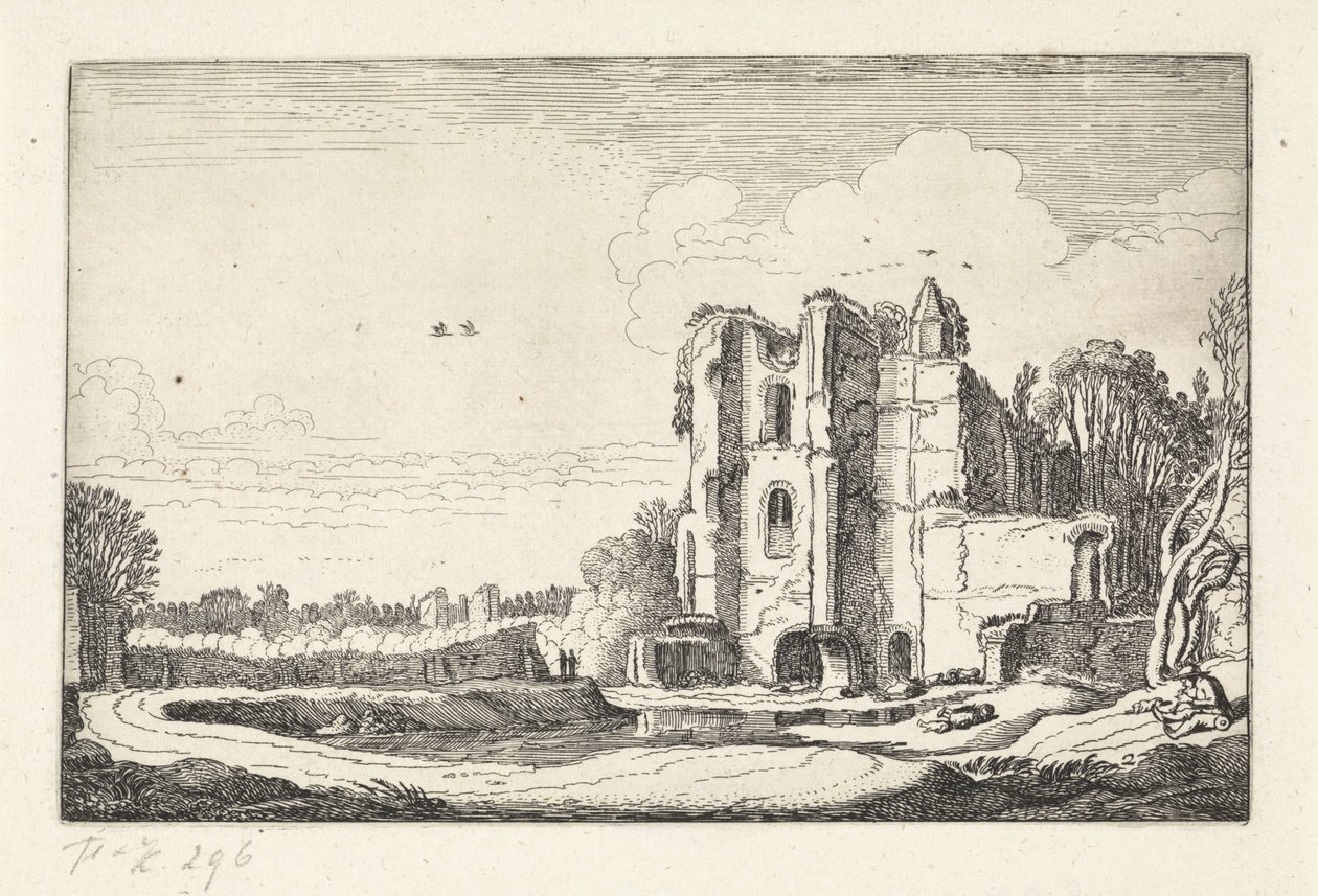 Ruine du château Brederode (Landschappen, Amenissimae aliquot requculae) - Jan van de Velde (II)
