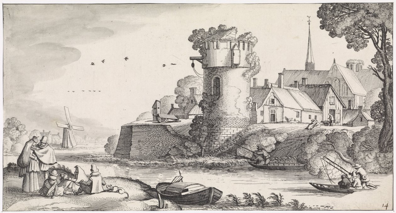 Tour de guet au bord d