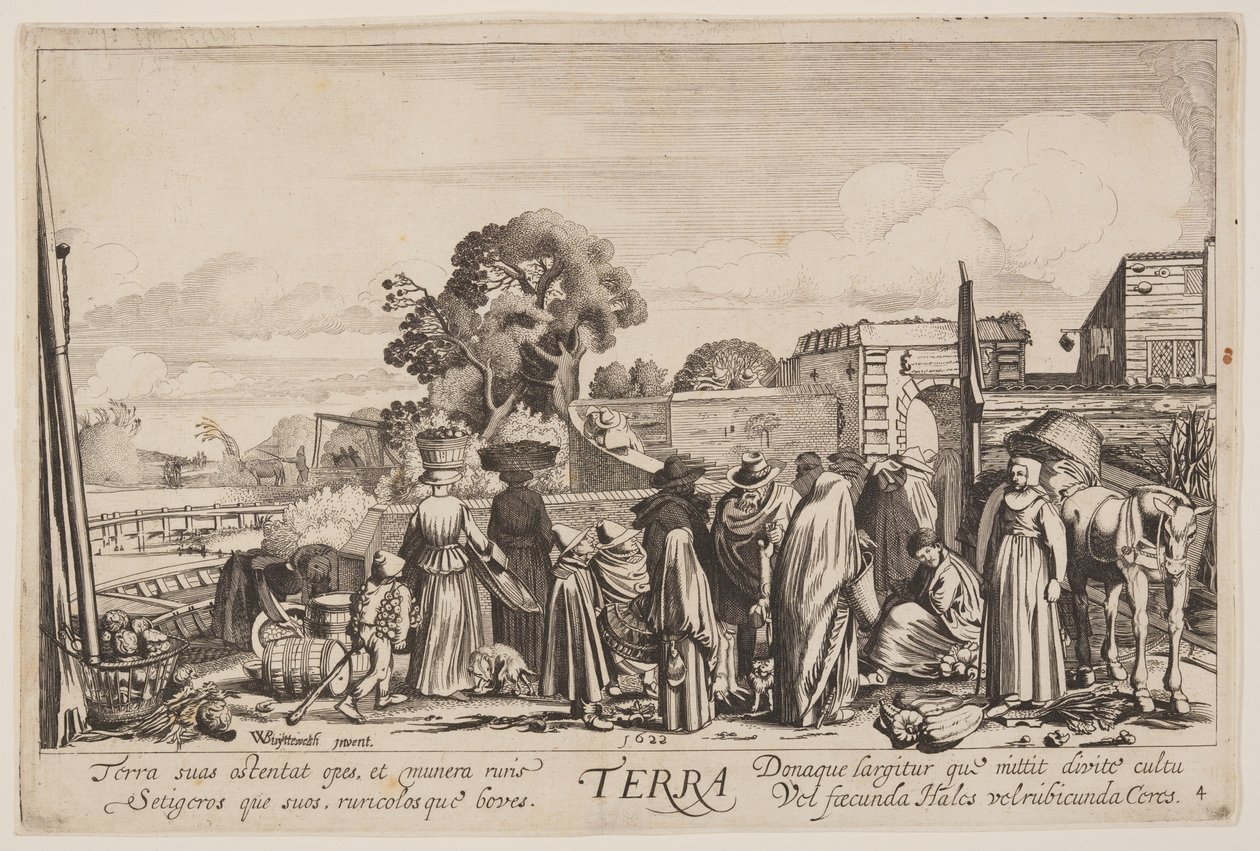 La terre, tirée des Quatre éléments - Jan van de Velde II